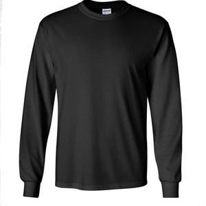 Gildan Ultra Cotton Black Long Sleeve Unisex